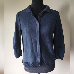 Cabi 3523 Pursuit Navy Blue Cardigan Women's Size S.